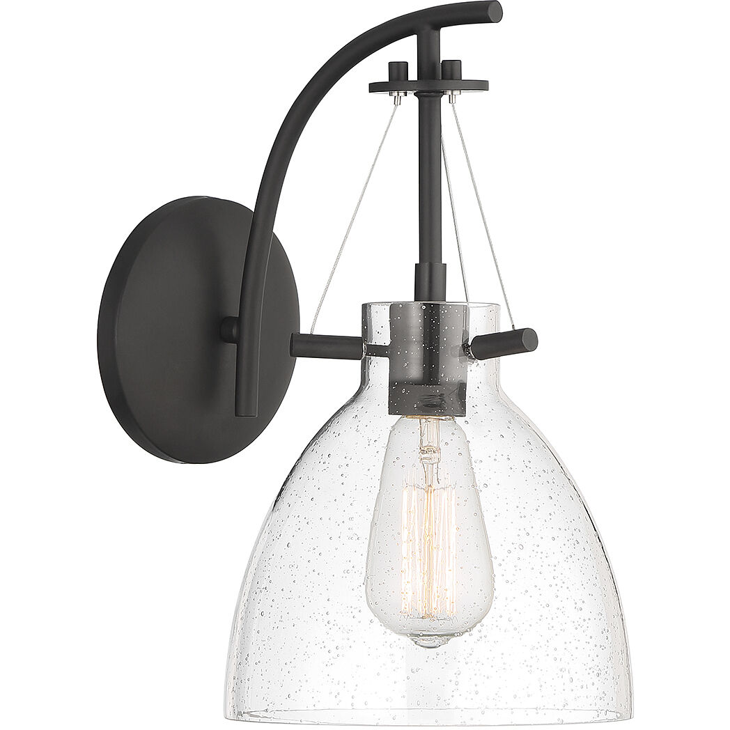 Foster 1 Light 8 inch Matte Black Wall Sconce Wall Light