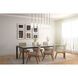 Farrell 7 Light 54 inch Brushed Nickel Linear Chandelier Ceiling Light