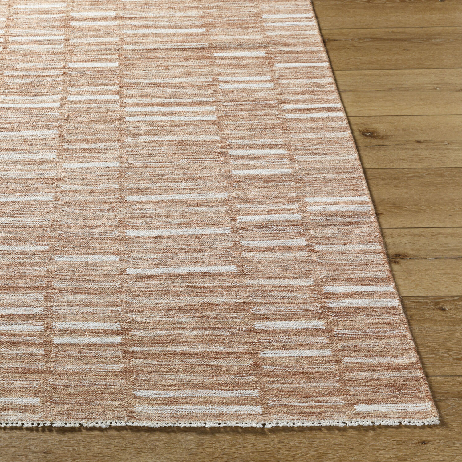 Marseille 96 X 60 inch Sand/Brick/Khaki Handmade Rug in 5 x 8