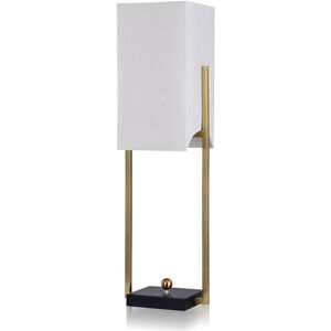 Rosalind 30 inch 100.00 watt Gold and Black Desk Lamp Portable Light