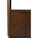 Kesden Pyramid Brown Bookshelf, Wooden, 4-Shelf