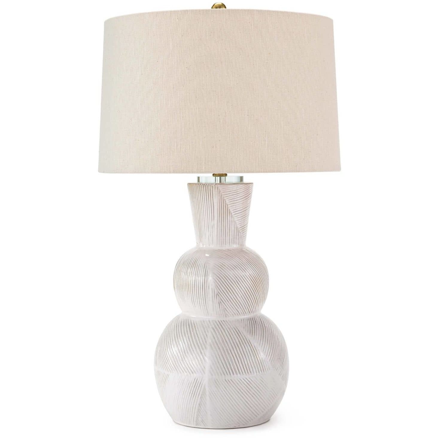 Hugo 31 inch 150.00 watt Ivory Grey Table Lamp Portable Light