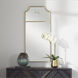 Caddington 40 X 18 inch Satin Brushed Brass Wall Mirror, Tall