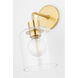 Neko 1 Light 6 inch Aged Brass Wall Sconce Wall Light