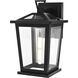 Cayman 1 Light 12 inch Black Outdoor Wall Sconce