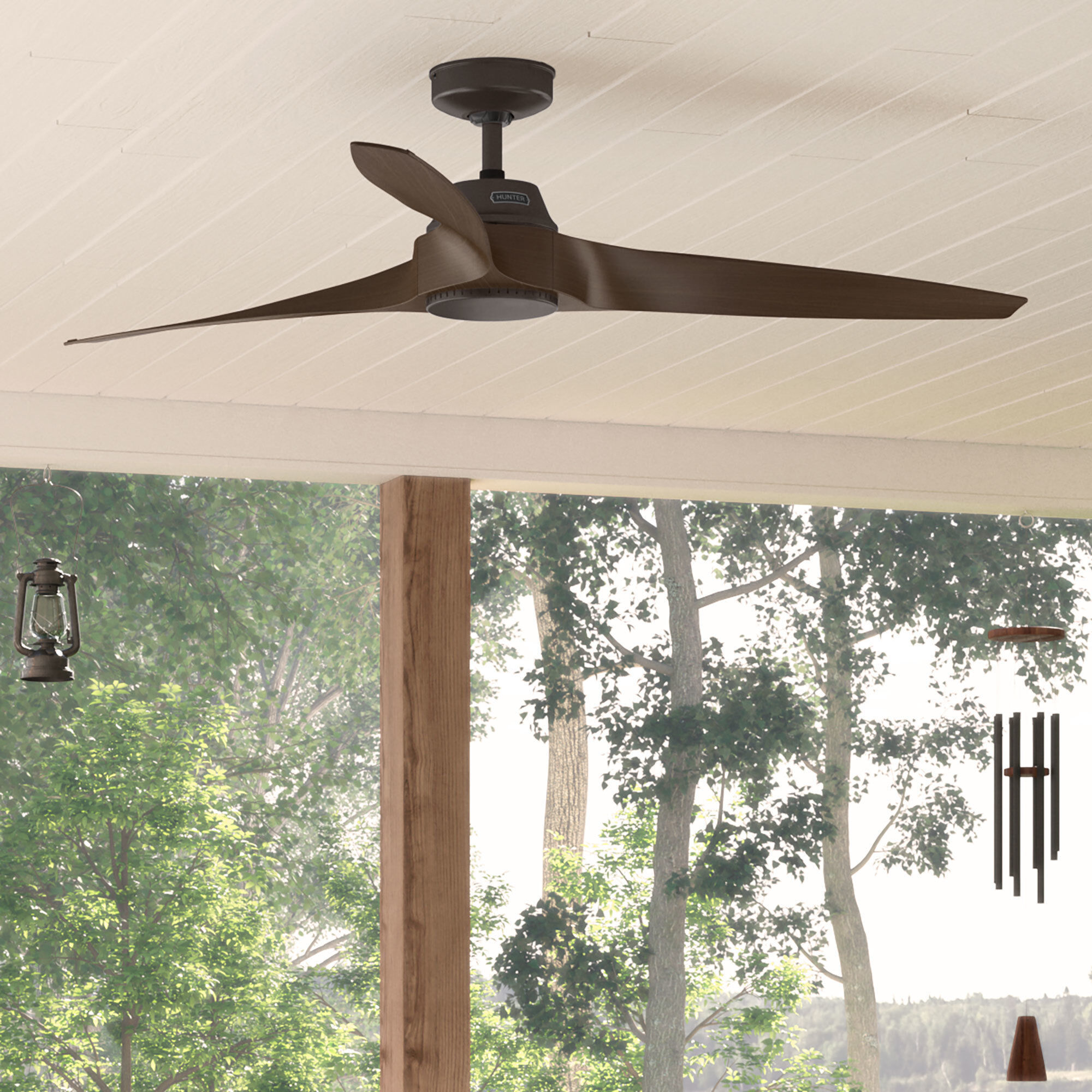 Mosley 60 inch Premier Bronze with Brushed Cocoa Blades Outdoor Ceiling Fan