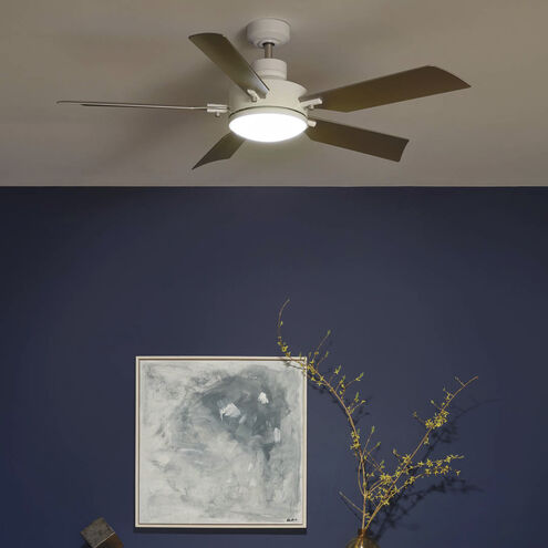 Guardian 54 inch White with Silver Blades Ceiling Fan