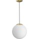 Atwell 1 Light 12 inch Brushed Bronze Pendant Ceiling Light, Large