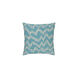 Somerset 20 X 20 inch Aqua and Beige Throw Pillow
