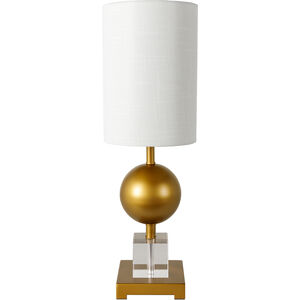 Olpe 21.34 inch 60 watt Gold and Clear Table Lamp Portable Light