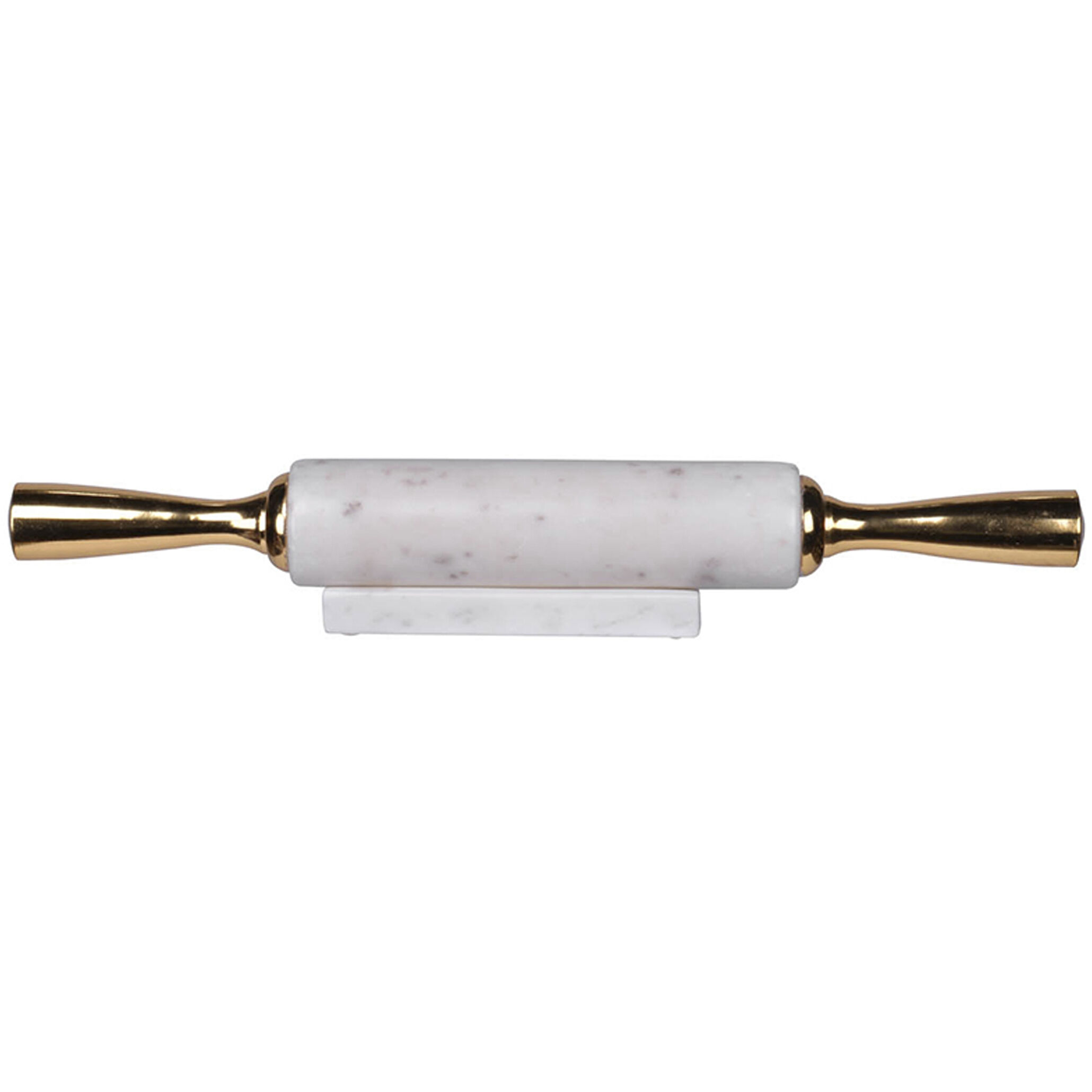 Banswara White and Gold Rolling Pin