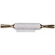 Banswara White and Gold Rolling Pin
