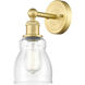 Ellery 1 Light 4.75 inch Satin Gold Sconce Wall Light in Seedy Glass