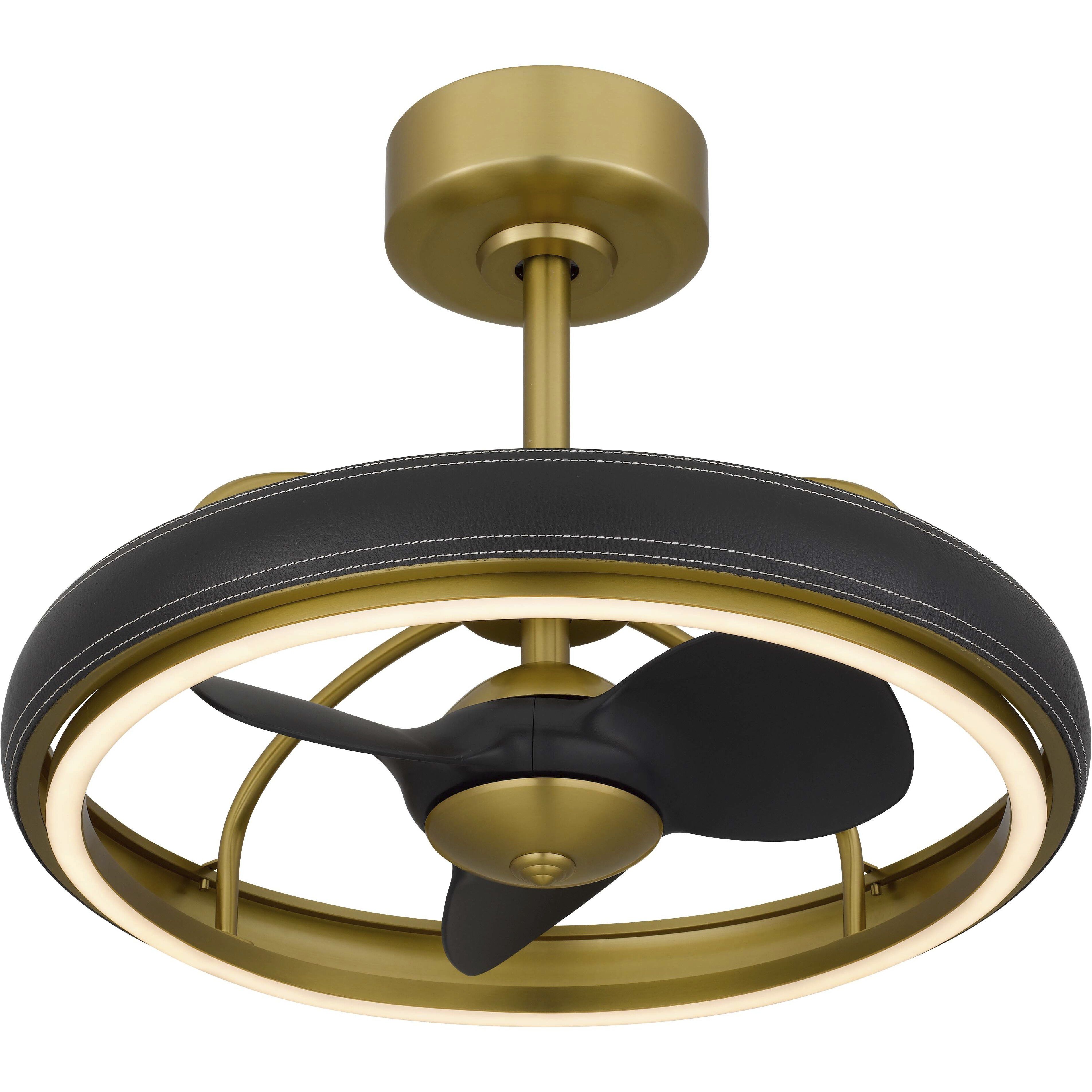 Arroyo Antique Brass and Black Ceiling Fan Extension Rod