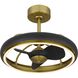 Arroyo Antique Brass and Black Ceiling Fan Extension Rod