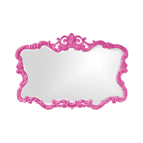 Talida 38 X 27 inch Glossy Hot Pink Wall Mirror