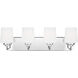 Windom 4 Light 24.38 inch Chrome Wall Bath Fixture Wall Light