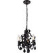 Karter 3 Light 10 inch Polished Black Pendant Ceiling Light