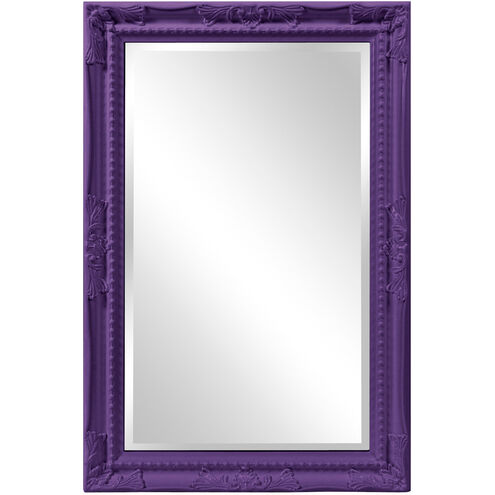 Queen Ann 33 X 25 inch Glossy Royal Purple Wall Mirror