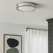Linear LED 14 inch Satin Nickel Flush Mount Ceiling Light