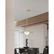 Solstice LED 22 inch Polished Brass Convertible Pendant Ceiling Light