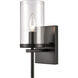 Oakland 1 Light 6 inch Black Vanity Light Wall Light