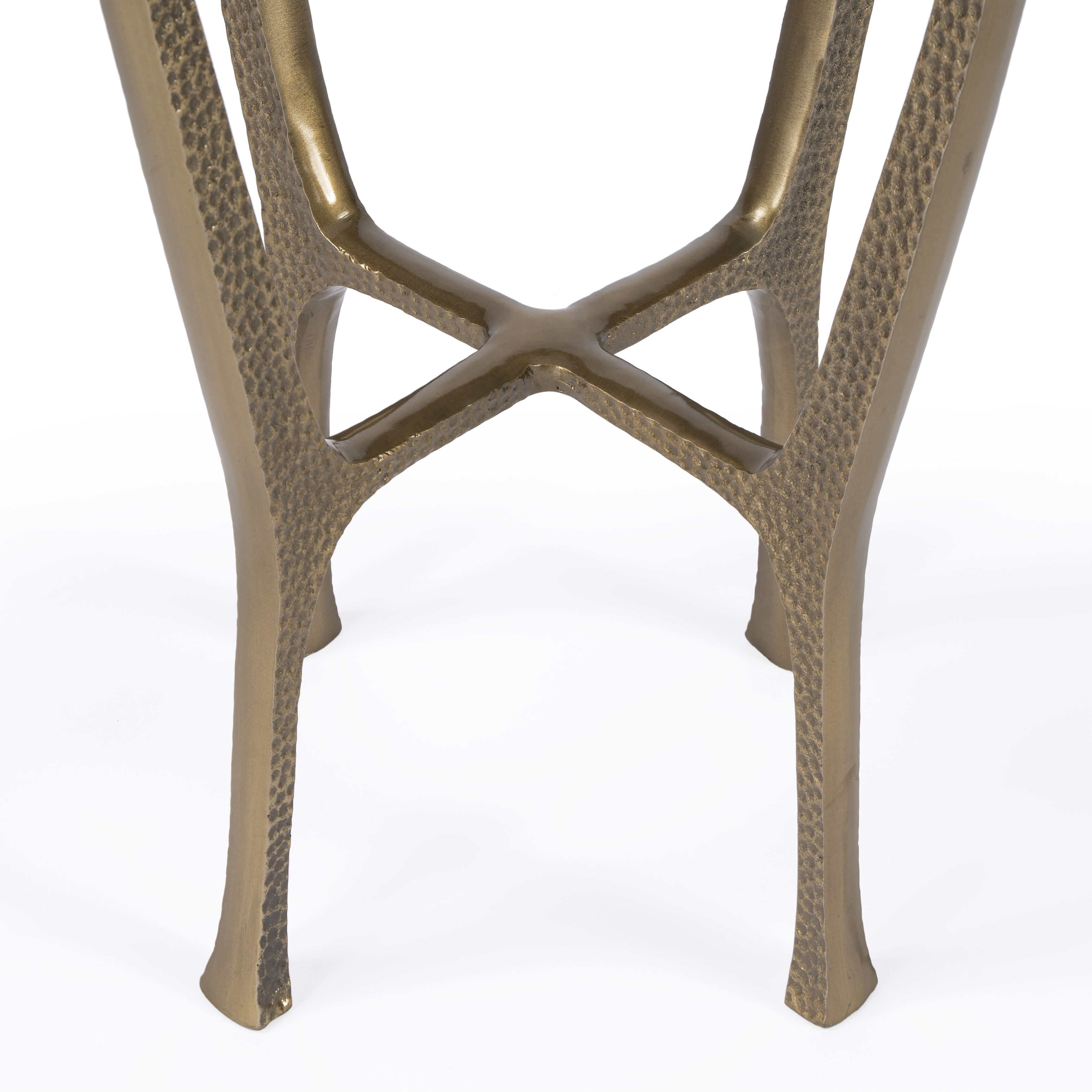 Switlania Marble Side Table in Gold