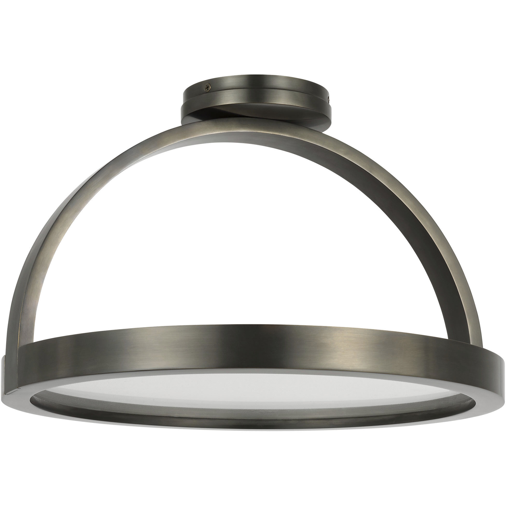 Kelly by Kelly Wearstler Cerne LED 16 inch Dark Bronze Semi Flush Mount Ceiling Light, Large