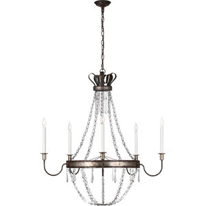 Chapman & Myers Alessa LED 38.25 inch Chelsea Silver Chandelier Ceiling Light, Large