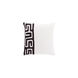Nairobi 20 X 20 inch Black and White Throw Pillow
