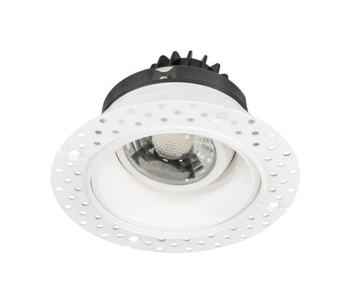 Miniature White Downlight, Gimbal Trimless Recessed