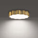 Vaughan LED 20 inch Aged Brass Flush Mount Ceiling Light, dweLED