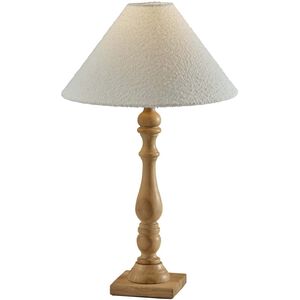 Rigby 27 inch 100.00 watt Natural Wood Table Lamp Portable Light