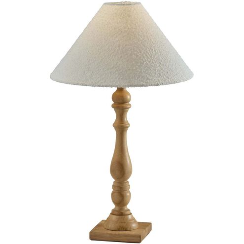 Rigby 27 inch 100.00 watt Natural Wood Table Lamp Portable Light