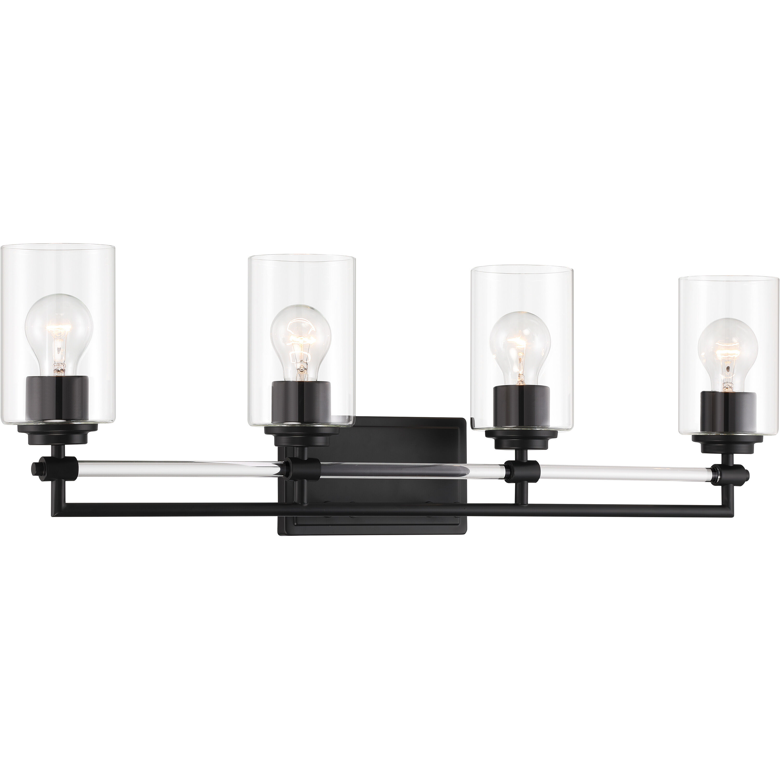 Binsly 4 Light 32 inch Coal Bath Vanity Light Wall Light