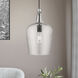 Avery 1 Light 9 inch Black with Brushed Nickel Accent Single Pendant Ceiling Light, Single