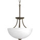 Random 2 Light 13 inch Antique Bronze Close-to-Ceiling Ceiling Light in Alabaster Glass