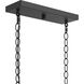 Ilia 6 Light 36 inch Matte Black Island Chandelier Ceiling Light
