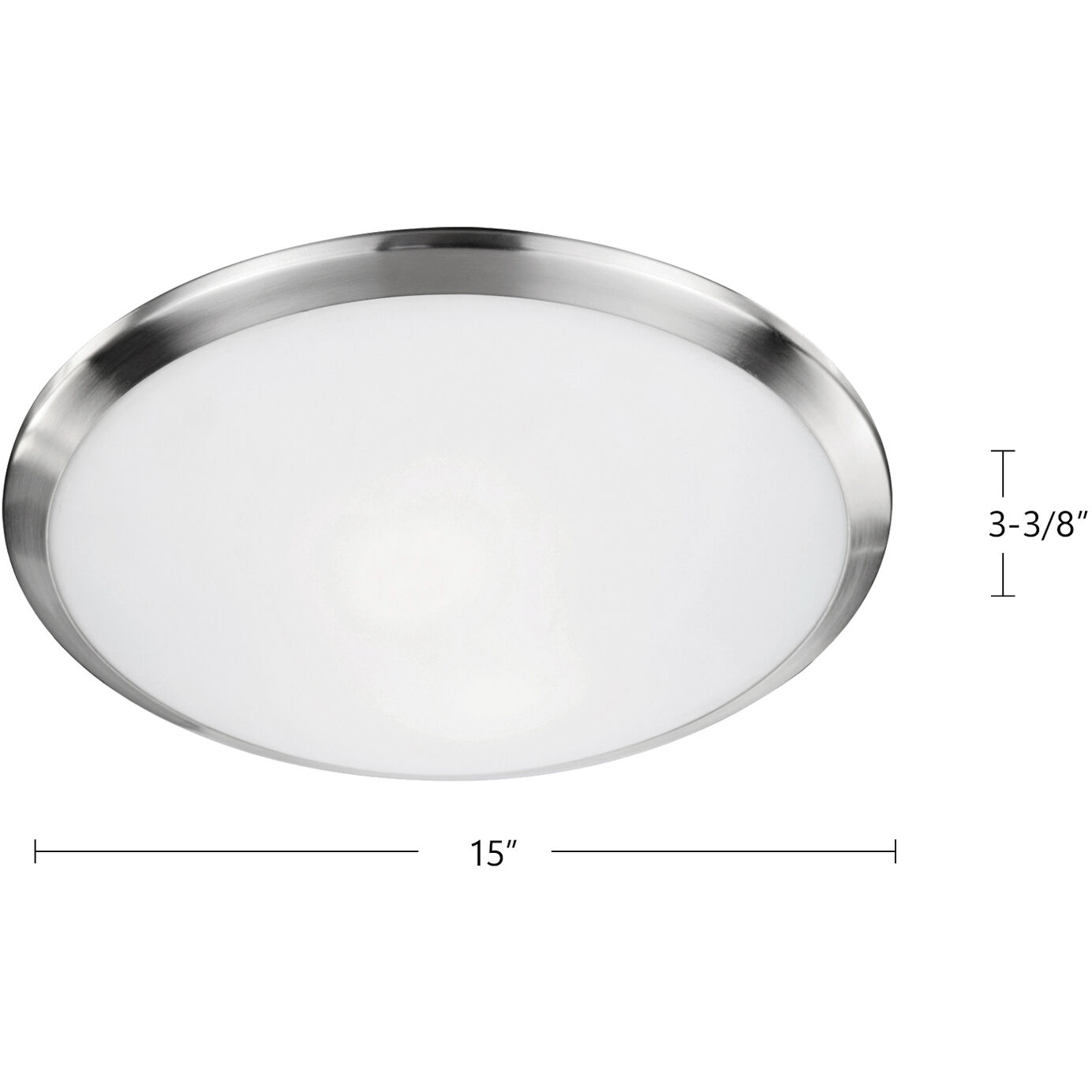 Malta 2 Light 15 inch Chrome Flush Mount Ceiling Light