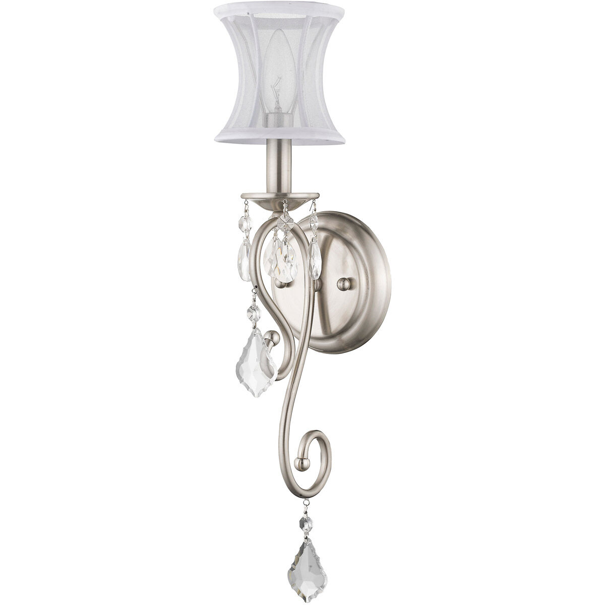 Newcastle 1 Light 5 inch Brushed Nickel Wall Sconce Wall Light