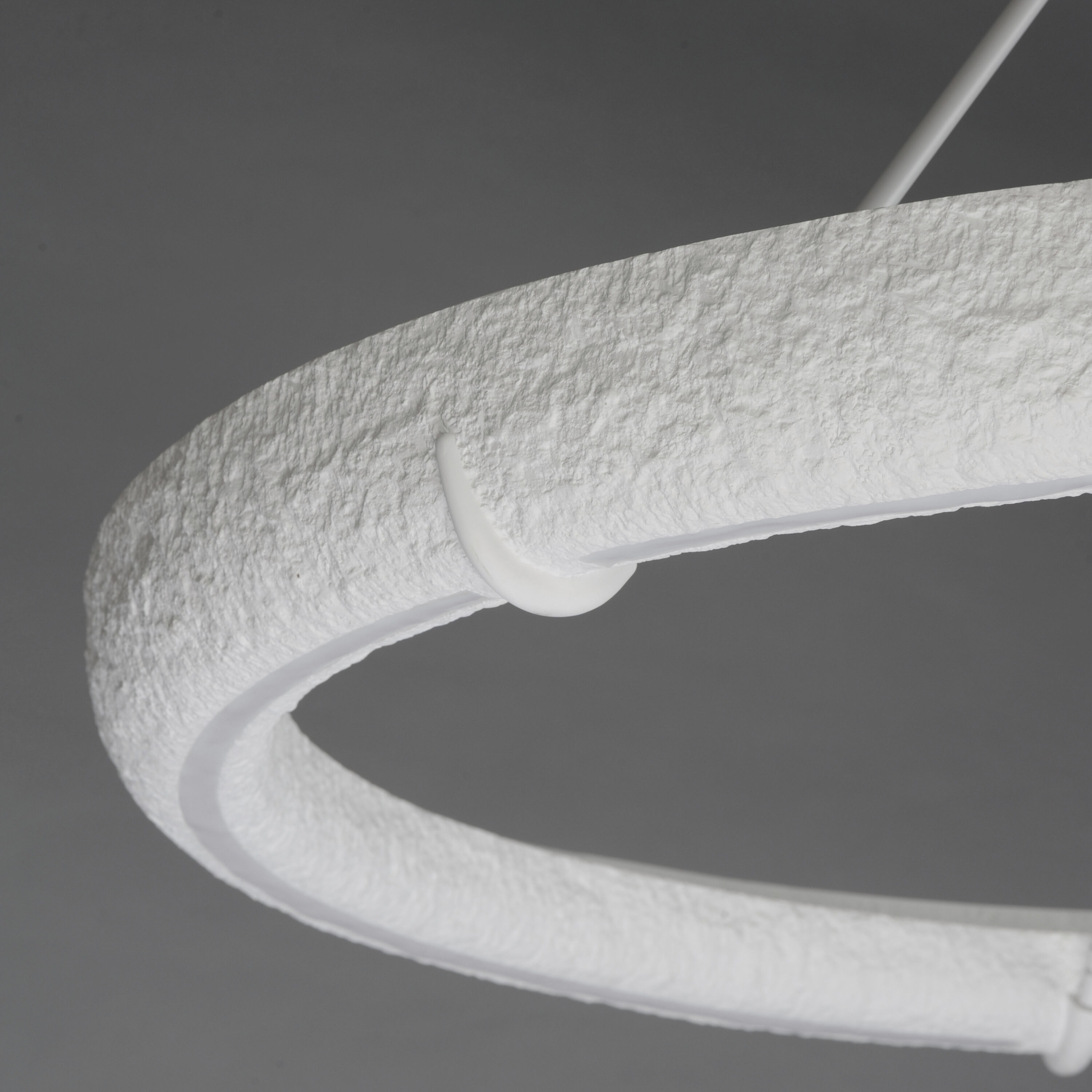 Geist LED 47.25 inch Textured White Ring Pendant Ceiling Light