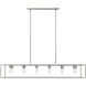 Cobar 12 Light 60 inch Satin Nickel Island Pendant Ceiling Light