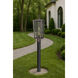Madison 1 Light 22.88 inch Bronze Outdoor Post Lantern in Seedy Glass