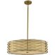 Paloma LED 25 inch Vintage Brass Pendant Ceiling Light