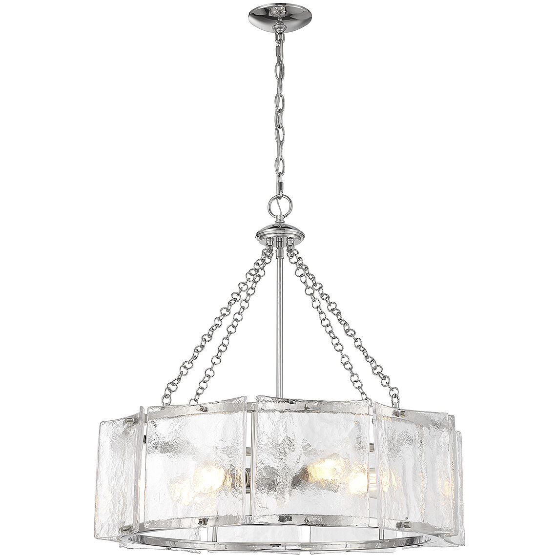 Genry 5 Light 26 inch Polished Nickel Pendant Ceiling Light