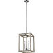 Moffet Street 3 Light 10.5 inch Washed Pine Foyer Pendant Ceiling Light, Small