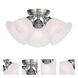 Essex 3 Light 14.5 inch Brushed Nickel Semi-Flush Ceiling Light