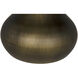 Mateo 19 X 18 inch Aged Brass Side Table