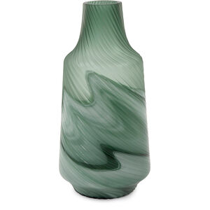 Teal Swirl 14 X 7 inch Vase, Large