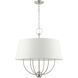 Ridgecrest 6 Light 24 inch Brushed Nickel Pendant Chandelier Ceiling Light